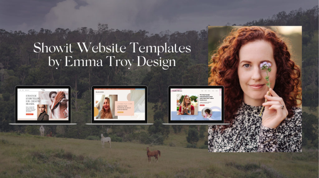Professional website Showit templates for creatives